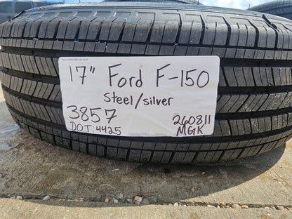 17" Ford F-150 OEM rims wheels 3857 steel 2025 2026 2027 MICHELIN SET NEW
