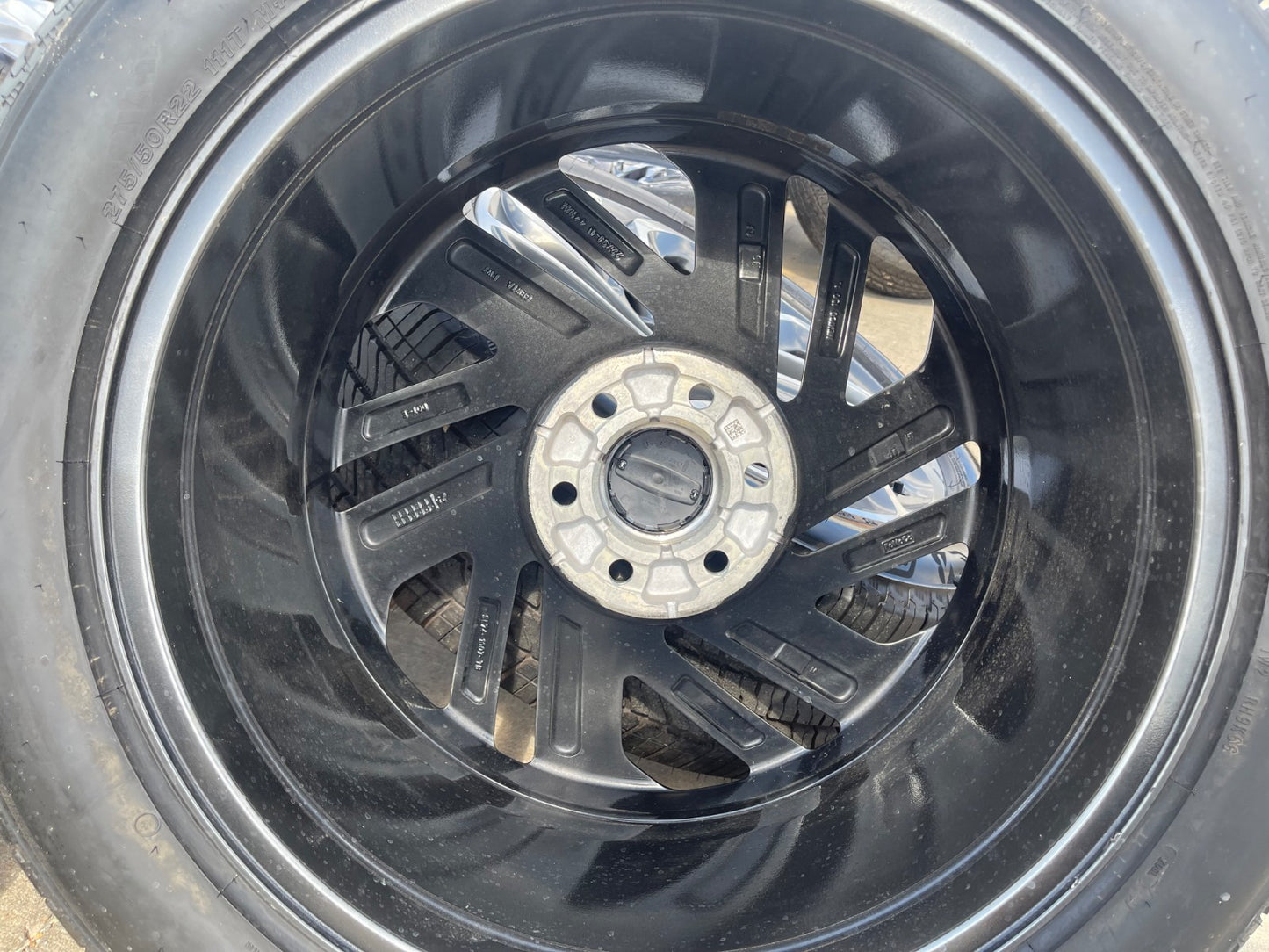 22" Lincoln Navigator OEM 94225 rims wheels BLACK LABEL BRIDGESTONE SET NEW