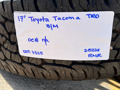 17" Toyota Tacoma 4Runner TRD OEM 10638 wheels rims 2024 2025 2026 BFG NEW