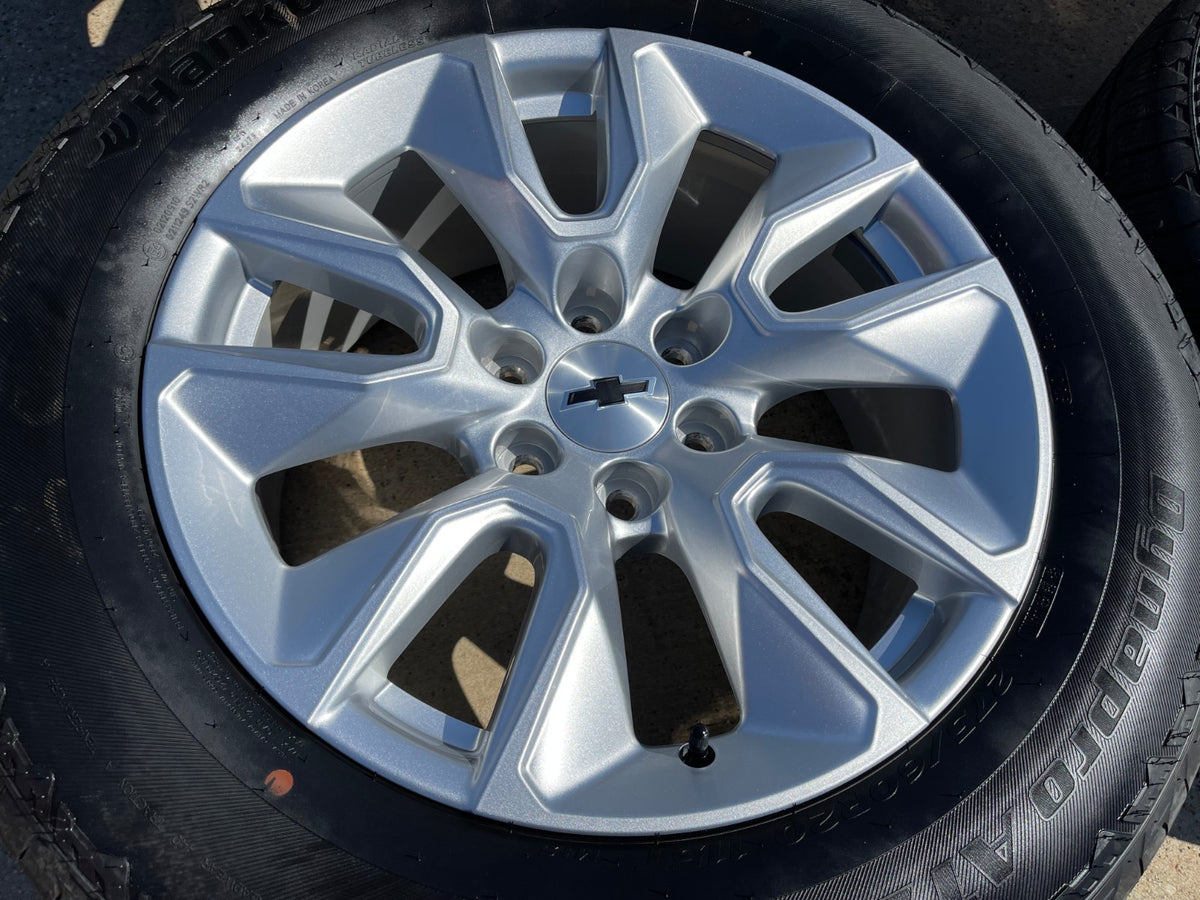 20" Chevy Silverado 1500 Tahoe OEM 5915 5916 wheels rims SET HANKOOK A/T2 NEW