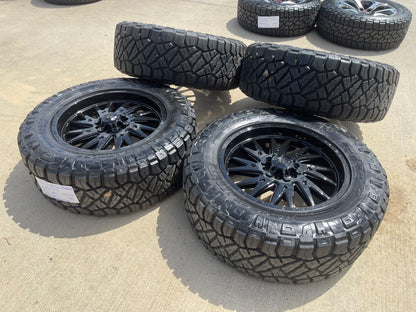20" 20x9 TIS 547 Silverado Ford F-150 RAM wheels rims 6x139 6x135 +18 NITRO 34"
