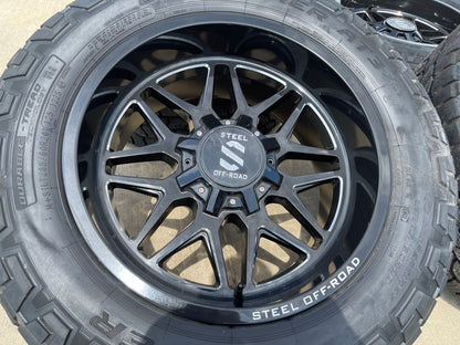 20x9 Steel Off-Road Revolt Ram 1500 Wrangler Gladiator rims wheels 5x127 5x139