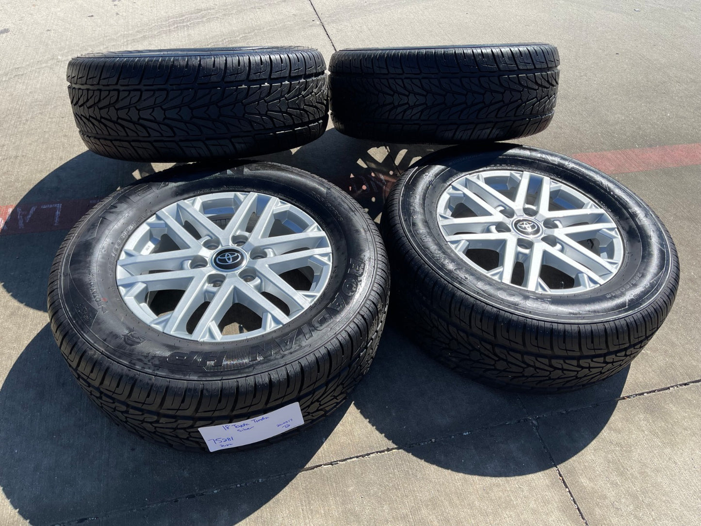 18" Toyota Tundra Sequoia OEM wheels rims 75281 LX600 2022 2024 2025 2026 NEXEN