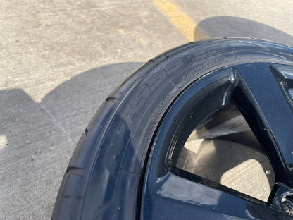 19" Ford Mustang GT OEM 10158 black wheels rims tires SET