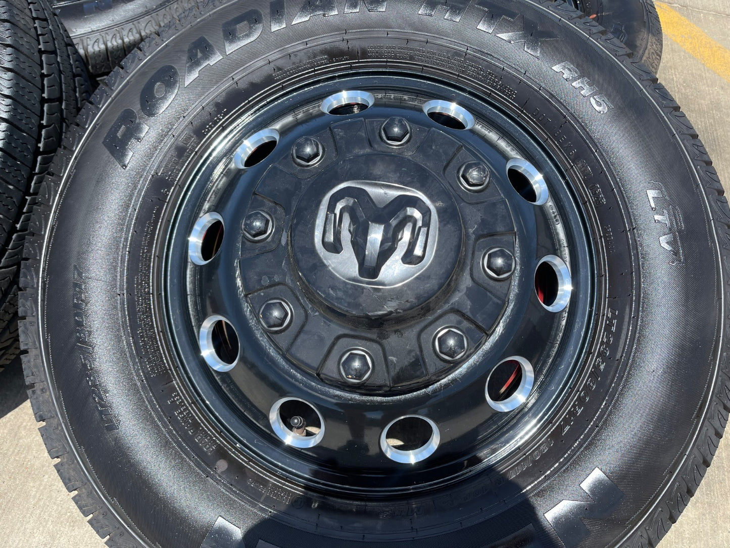 17" Dodge Ram 3500 Dually Laramie wheels rims 2706 2707 OEM black SET 2025 2026