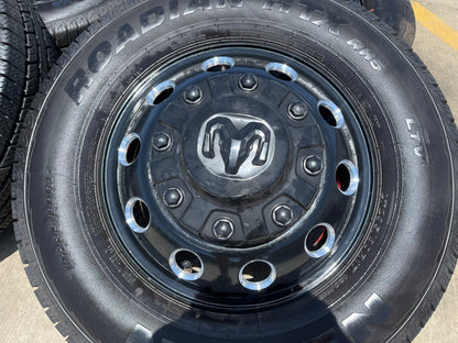 17" Dodge Ram 3500 Dually Laramie wheels rims 2706 2707 OEM black SET 2025 2026