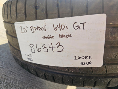 20" BMW M760i 740i 640i OEM 86343 86344 Series 760M SET black wheels rims tires