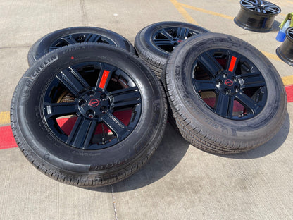 17" Nissan Rogue OEM Rock Creek wheels rims SET Pathfinder Murano MICHELIN NEW