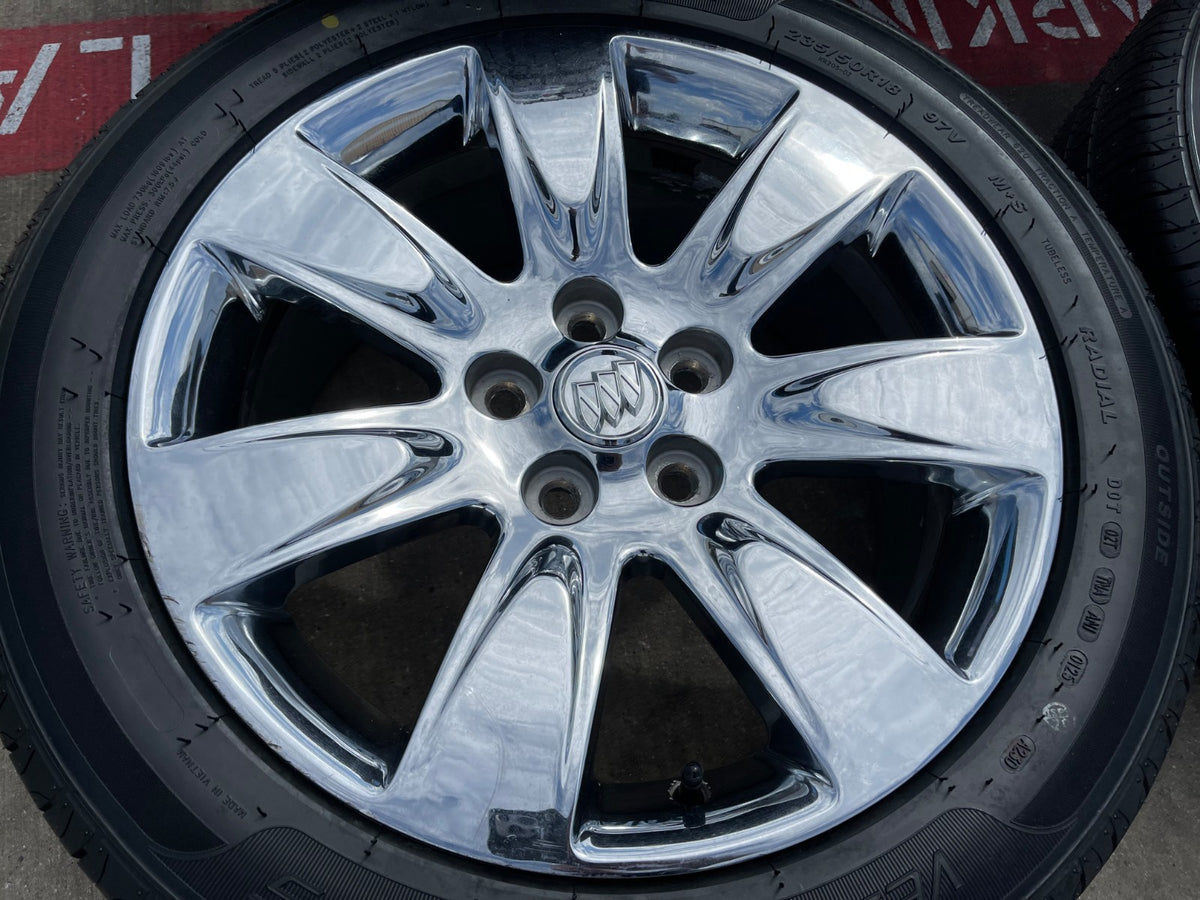 18" Buick Regal Lacrosse Allure OEM 4095 wheels rims CHROME NEW tires