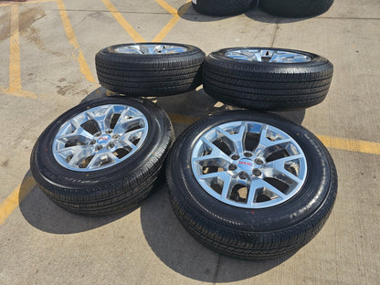 20" GMC Yukon Chevy Tahoe OEM Y spoke wheels rims 5698 tires