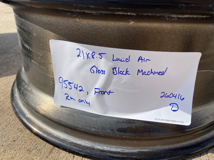 21" 21x8.5 Lucid Air OEM 95542 wheel rim 5x120 2024 2025 2026 FRONT