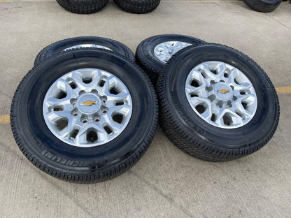 18" Chevy Silverado 2500 3500 OEM 5959 wheels rims MICHELIN LTX A/T2 NEW