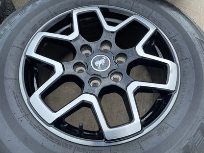 18" Ford Bronco wheels rims tires black 95213 Ranger tires BRIDGESTONE DUELER AT