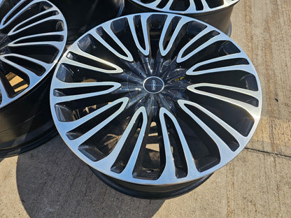 22" Lincoln Aviator Black Label OEM rims wheels 10242 Explorer 2023 2024 2025