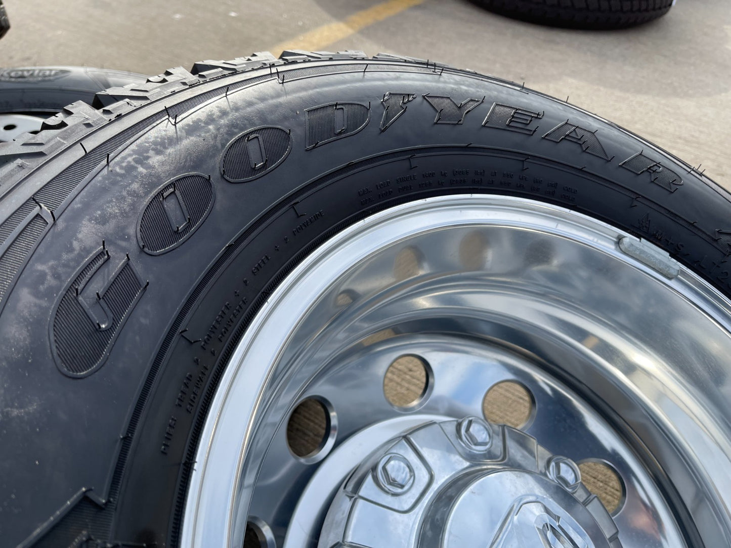 17" Dodge Ram 3500 Dually Laramie 8x200 wheels rims 2701 2702 OEM GOODYEAR