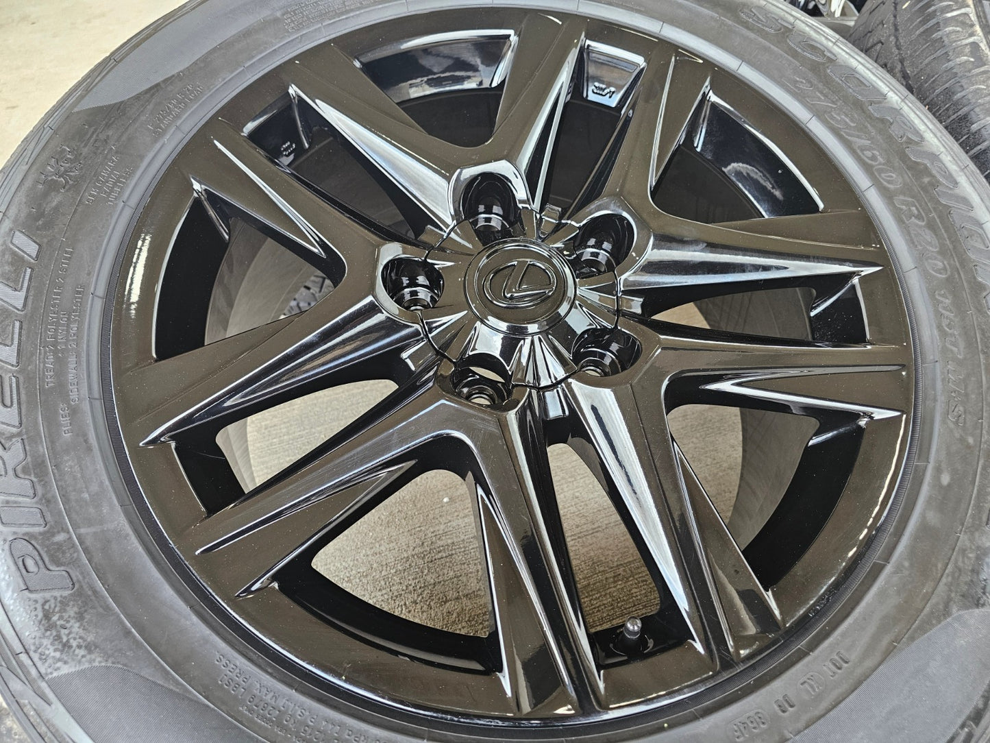 20" Lexus LX570 Toyota Land Cruiser OEM 74280 wheels rims tires SET PIRELLI