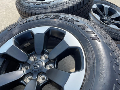 18" Dodge Ram 1500 Rebel Black OEM wheels rims 2671 tires FALKEN A/T3 NEW