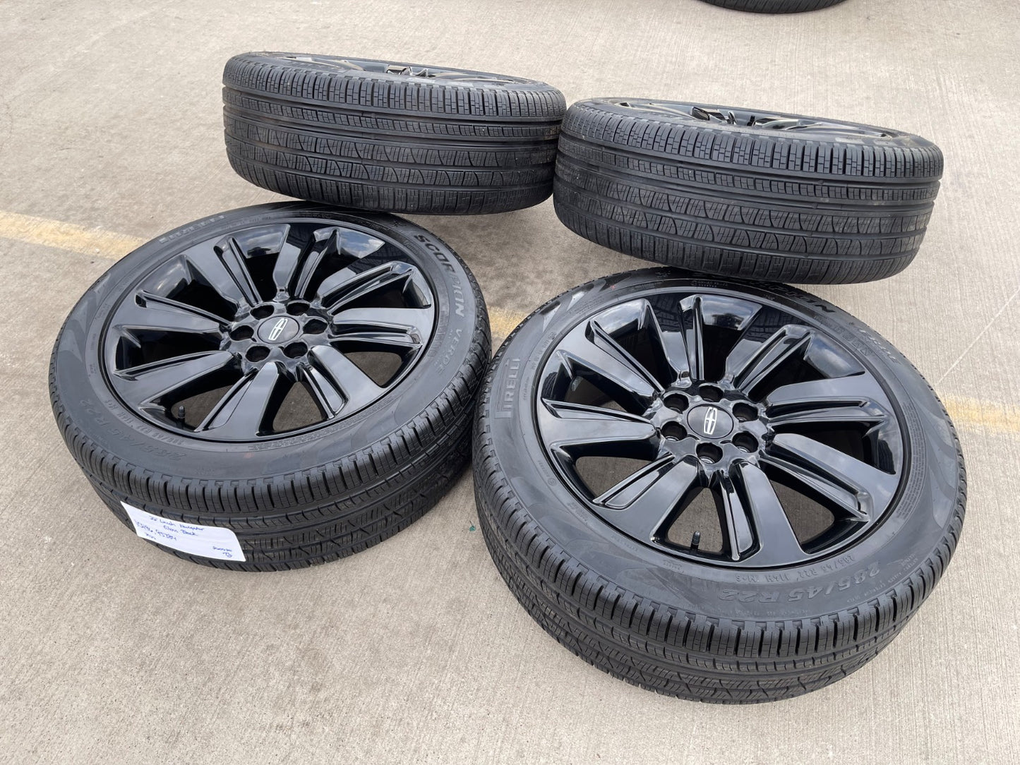 22" Lincoln Navigator OEM rims wheels Black Label 95384 10496 2022 2023 2025 NEW