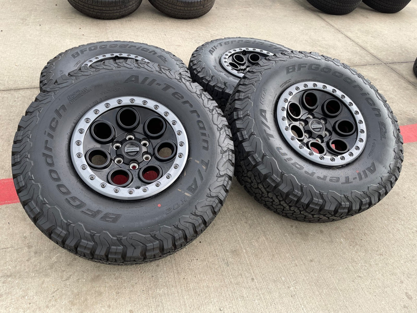 17" Ford F-150 Raptor OEM BEADLOCK 10612 rims wheels SET BFG KO2 37" NEW