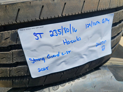 (4) 235/85/16 Hercules Strong Guard C-ST tires 235/85R16 LT 14 ply LR G 132M NEW