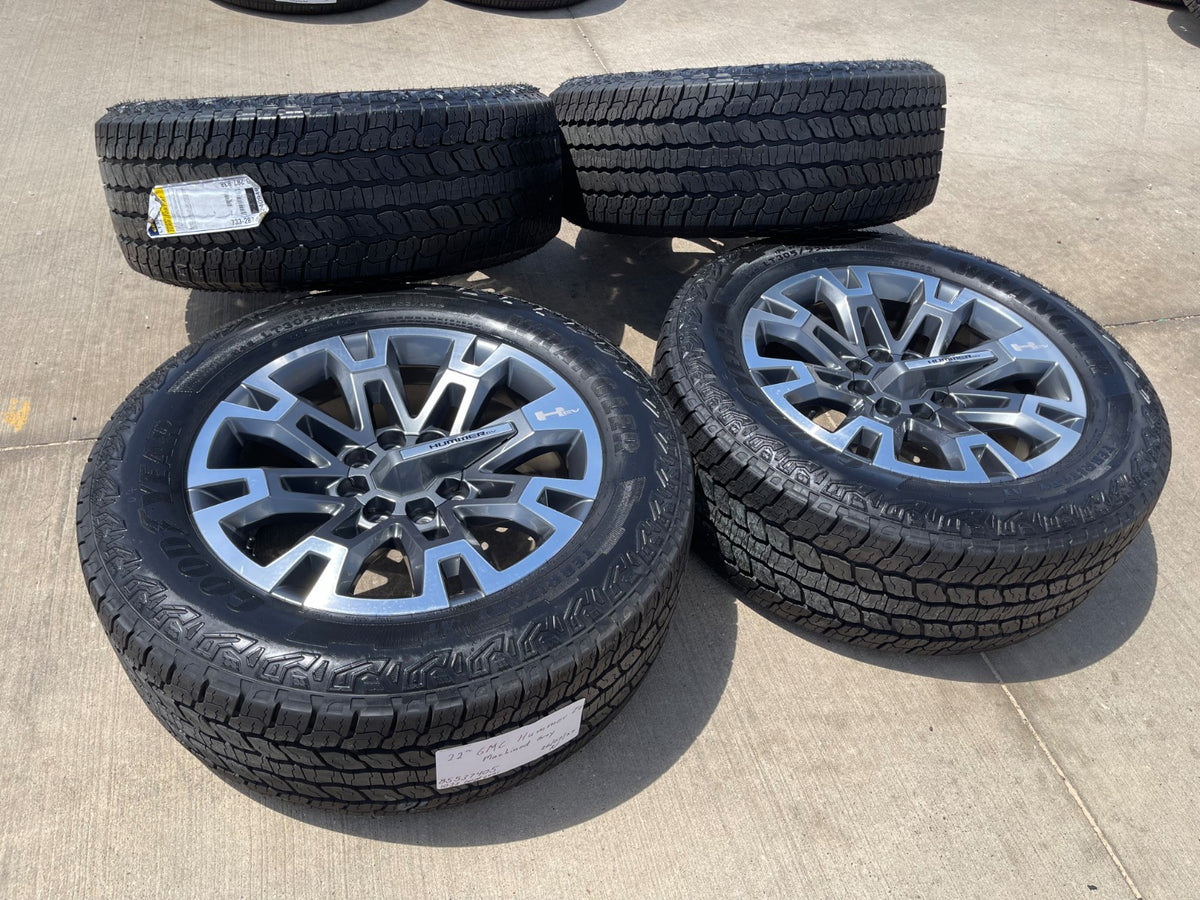 22" Hummer EV HEV 2500 OEM 8x165 wheels rims 2024 2025 2026 2027 NEW GOODYEAR