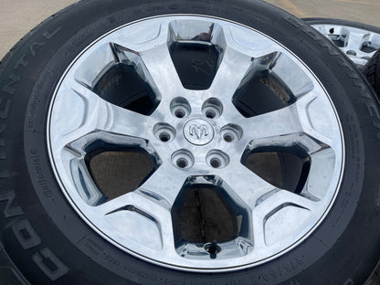 20" Dodge Ram 1500 OEM Laramie CHROME 2680 wheels rims 2022 2023 2024 2025 2026