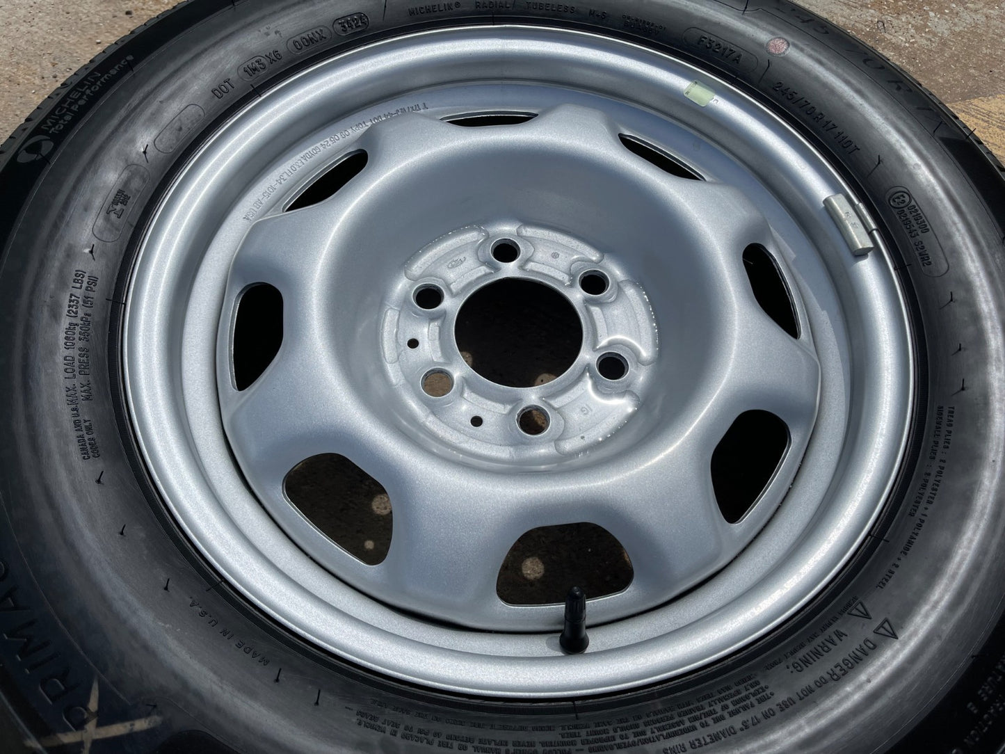 17" Ford F-150 OEM rim wheel 3857 steel 2023 2024 2025 2026 2027 MICHELIN NEW