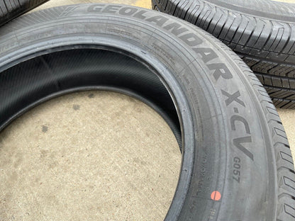 (4) 265/60/20 Yokohama Geolander X-CV tires Sierra Tundra Tahoe TAKE OFFS NEW
