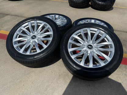 22" Cadillac Escalade Platinum OEM wheels rims 95026 4873 tires SET BRIDGESTONE