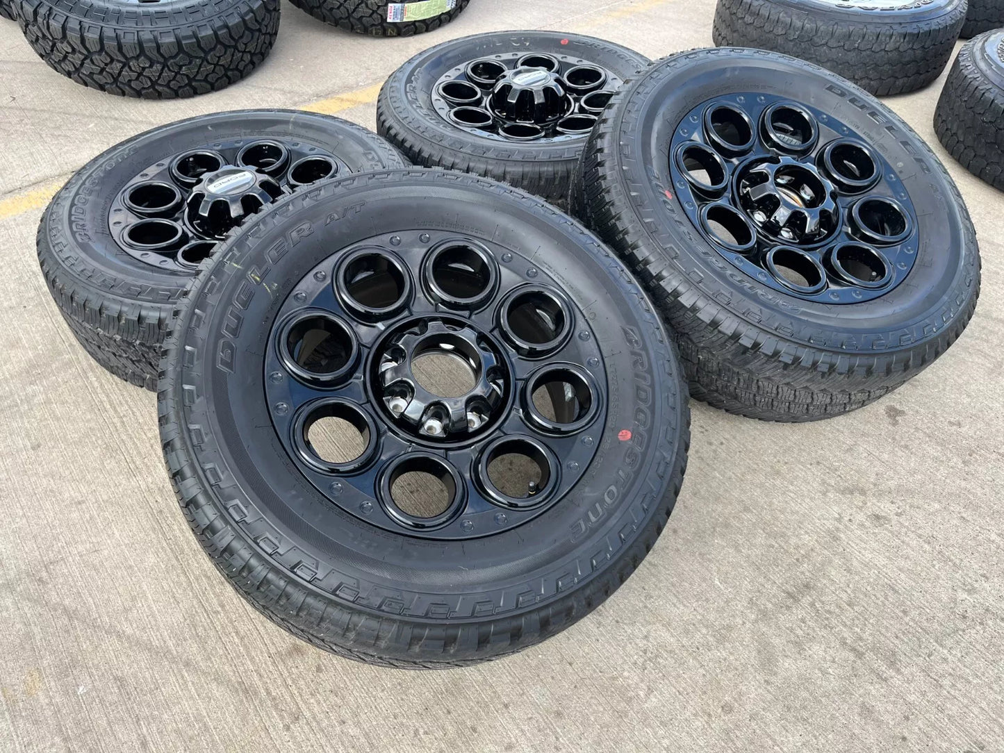 20" Ford F-250 F-350 OEM black TREMOR wheels rims 10484 10299 tires NEW