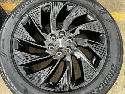 22" Lincoln Navigator OEM 10665 rims wheels BLACK LABEL 2026 2027 BRIDGESTONE
