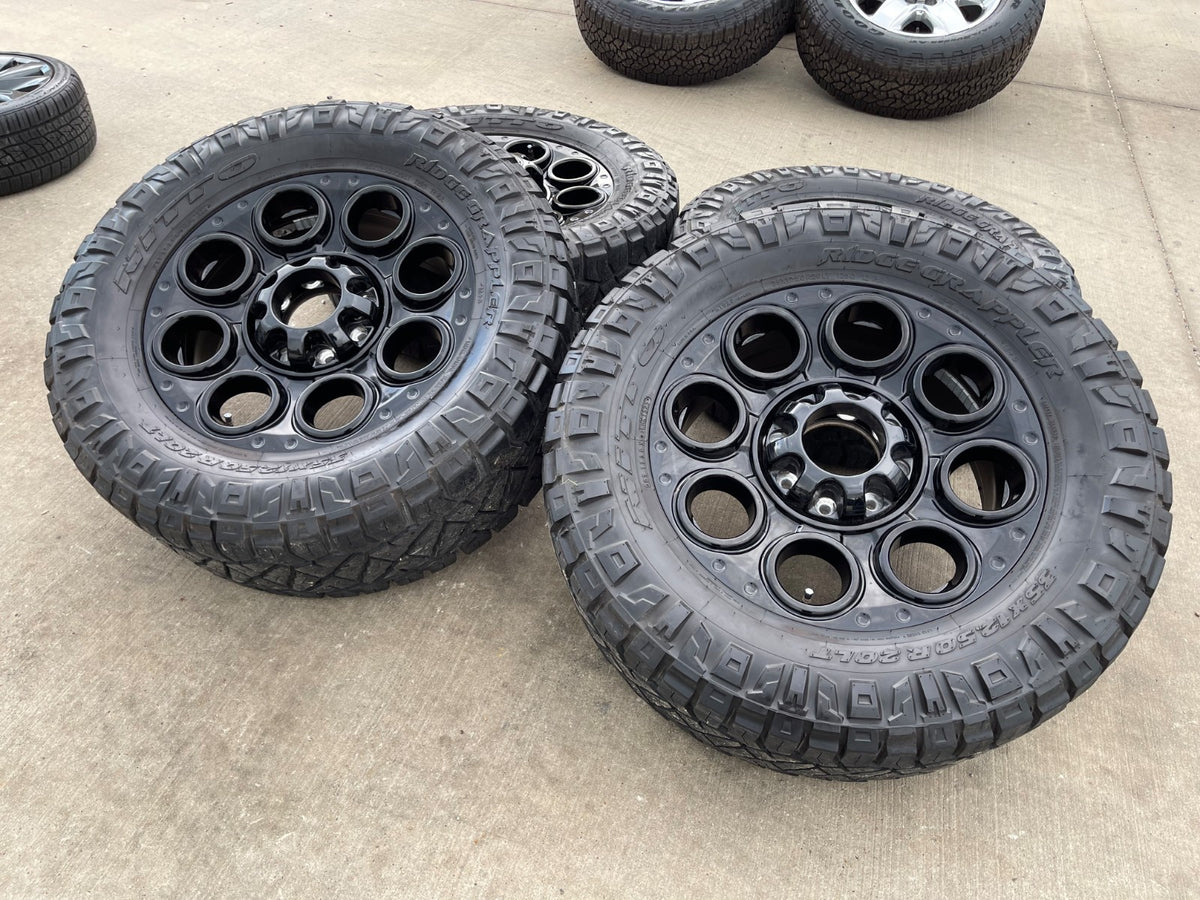 20" Ford F-250 F-350 OEM TREMOR wheels rims SET 10299 10484 SET NITRO 35"