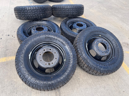 17" Dodge Ram 3500 Dually Laramie 8x200 wheels rims 2703 2704 OEM SET