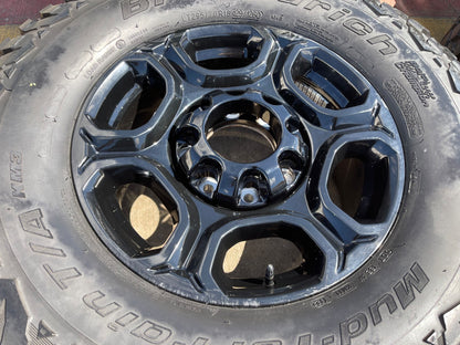 18" Ford F-250 F-350 Lariat FX-4 OEM black 10479 wheels rims BFG KM3 M/T 34"