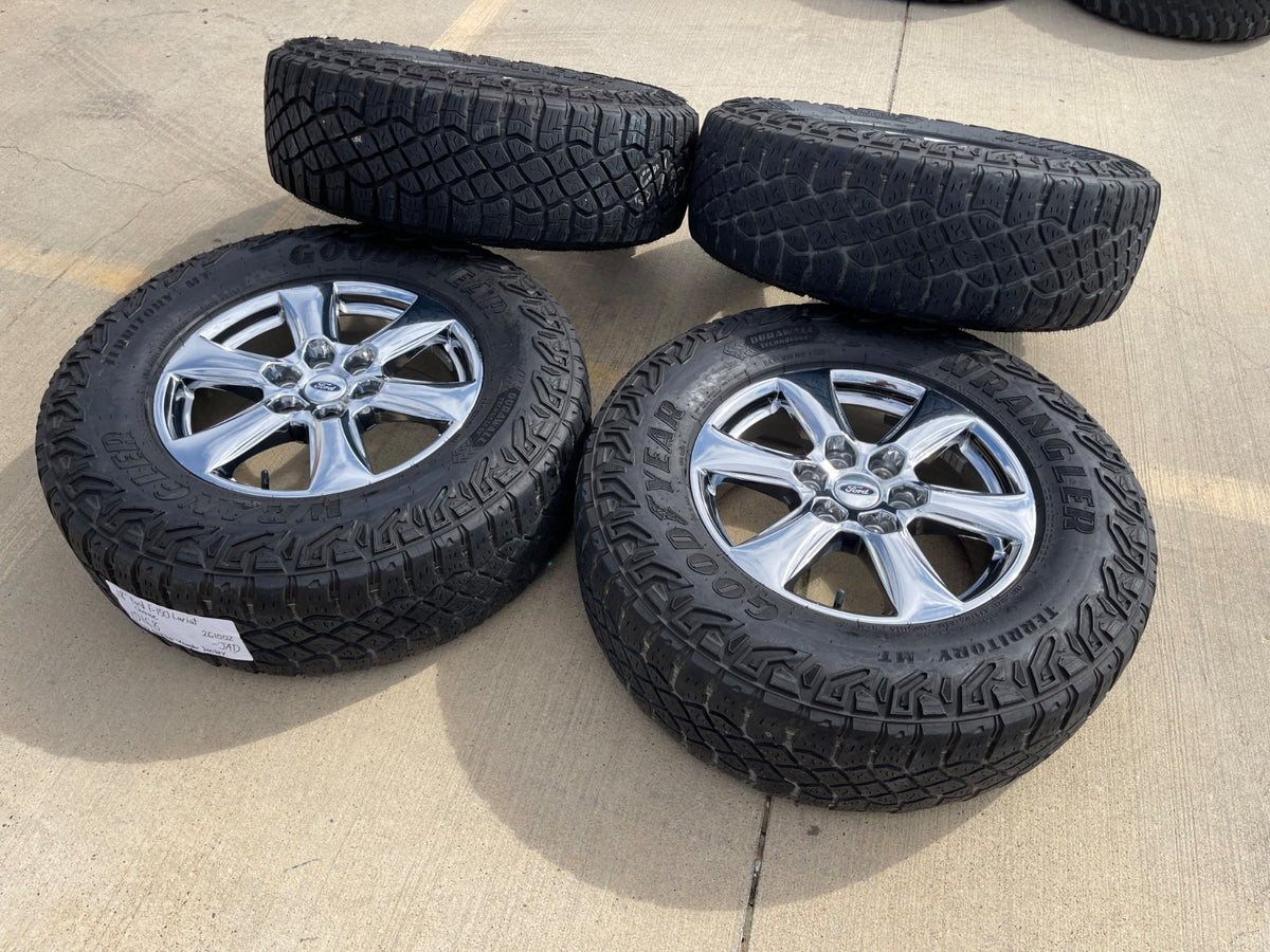18" Ford F-150 Lariat OEM rims wheel 10168 tires Expedition GOODYEAR A/T SET