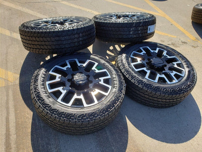 22" Chevy Silverado GMC Sierra 2500 OEM wheels rims 2023 2024 2025 NEW A/T tires