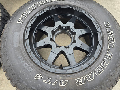 18x9 18" VOXX GFX TR12 wheels rims 8x165 8x6.5 Chevy GMC Ram 2500 3500