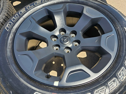 20" Dodge Ram 1500 OEM Laramie Black 2680 wheels rims tires 2024 2025 2026 NEW