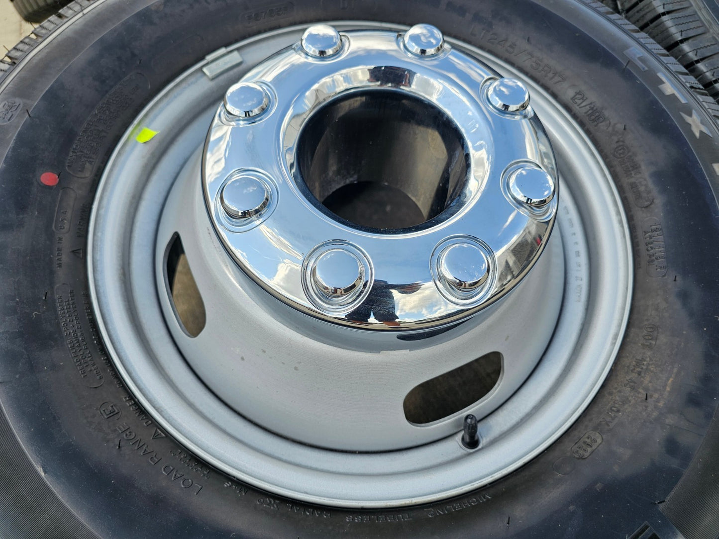 (6) 17" Ford F-350 Dually OEM rims wheels 3615 99016 tires SET MICHELIN M/S2 NEW