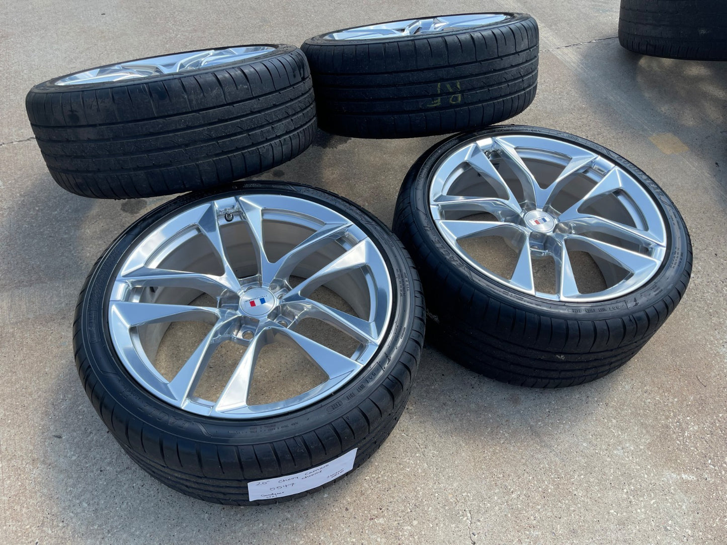 20" Chevy Camaro SS OEM wheels rims 200239 200240 tires GOODYEAR SET