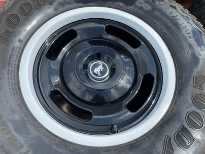 17" Ford Bronco HERITAGE Edition wheels rims SET white GOODYEAR 35"