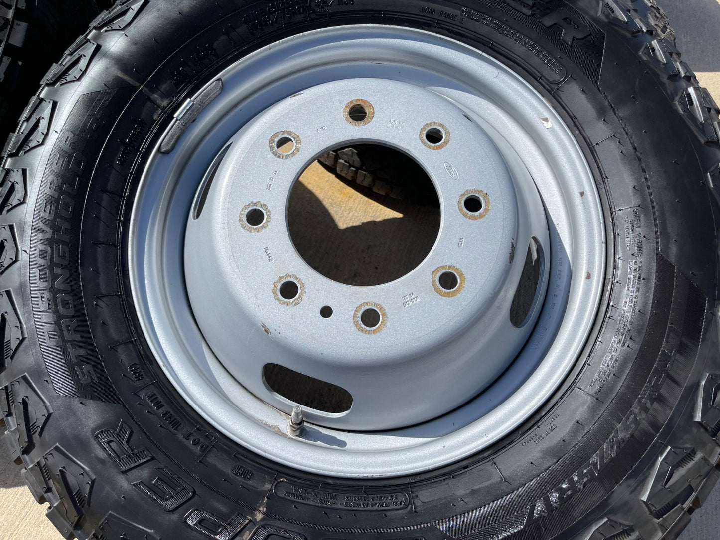 (6) 17" Ford F-350 Dually OEM rims wheels 3615 99016 tires SET COOPER A/T