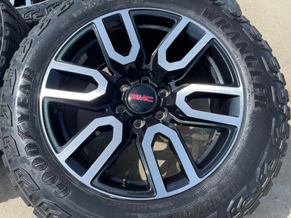 20" GMC Sierra Yukon AT4X Silverado OEM 5914 wheels rims SET GOODYEAR M/T