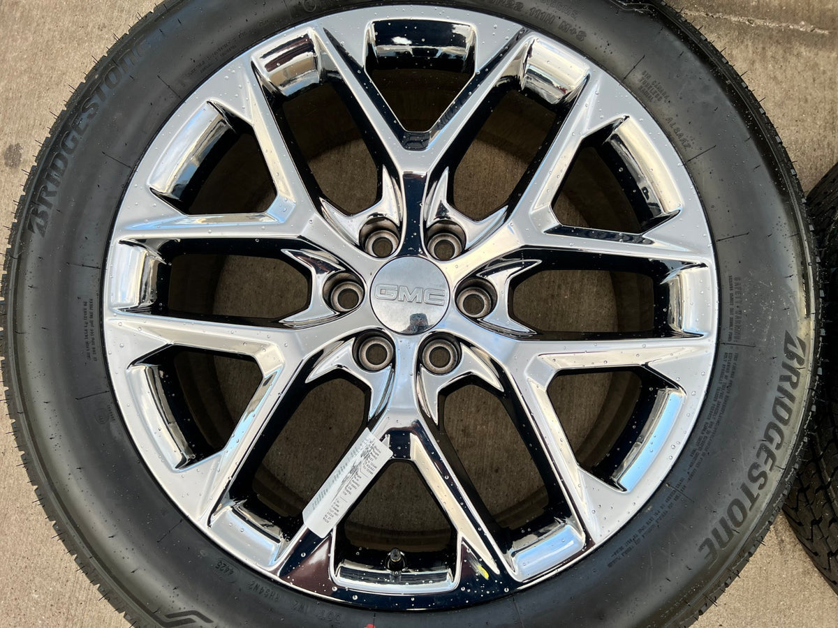 22" GMC Yukon Sierra DENALI OEM 14078 wheels rims CHROME 2023 2024 2025 2026 NEW