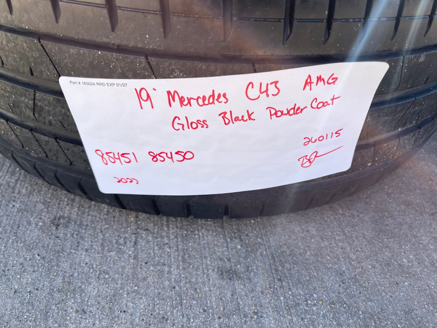 19" Mercedes AMG C E S Class OEM 85450 85451 wheels rims tires PIRELLI