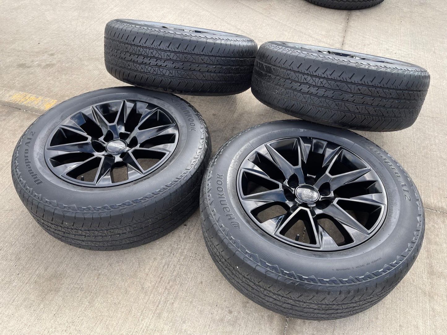 20" Chevy Tahoe Silverado OEM 5919 wheels rims GMC Yukon HANKOOK A/T2