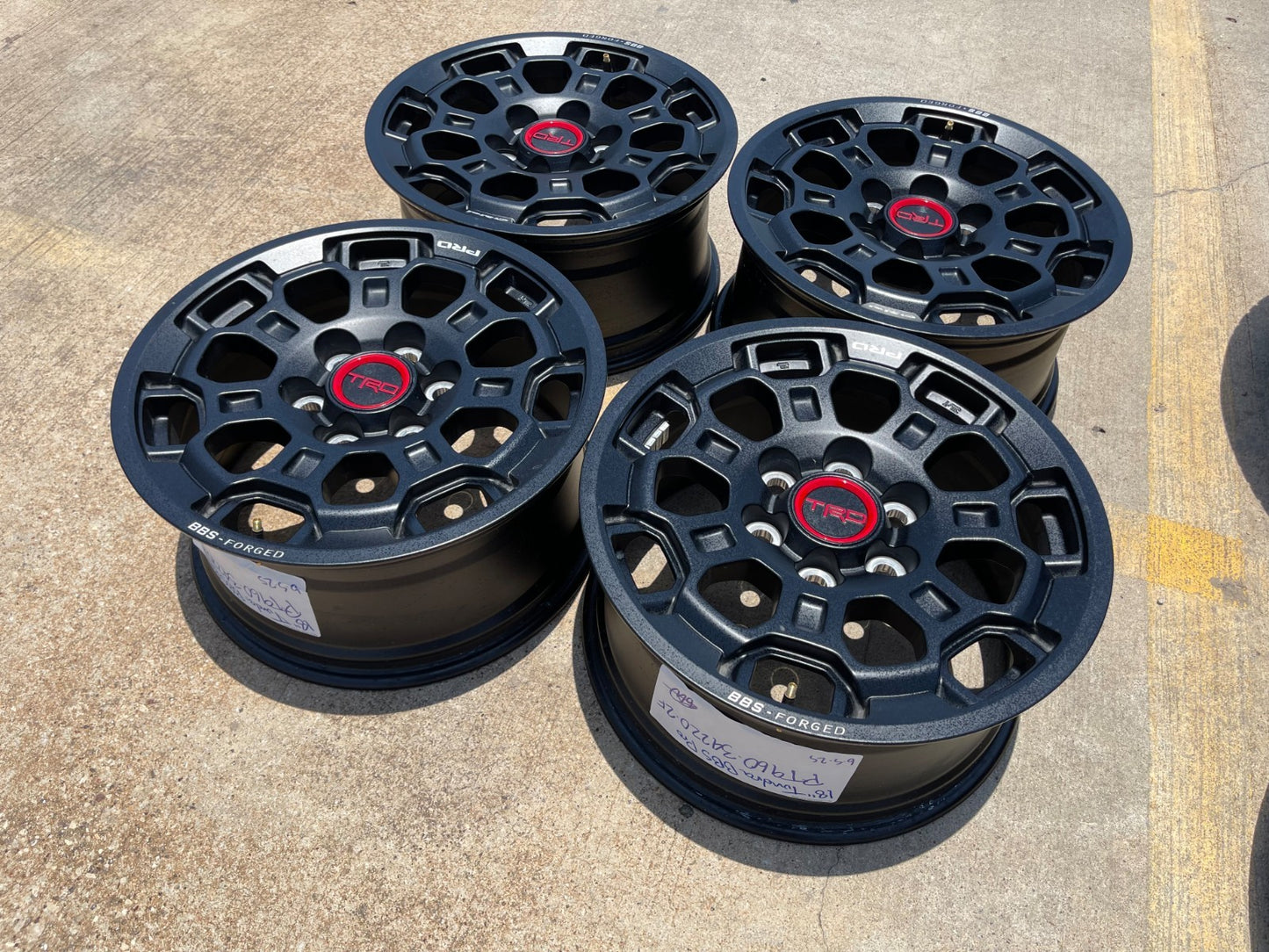 18" Toyota Tundra TRD BBS FORGED OEM black 95458 wheels rims Sequoia NEW