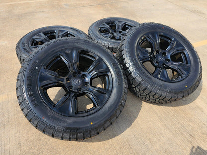 20" Dodge Ram 1500 OEM Laramie wheels rims 2674 tires 2023 2024 NEW A/T2 33"