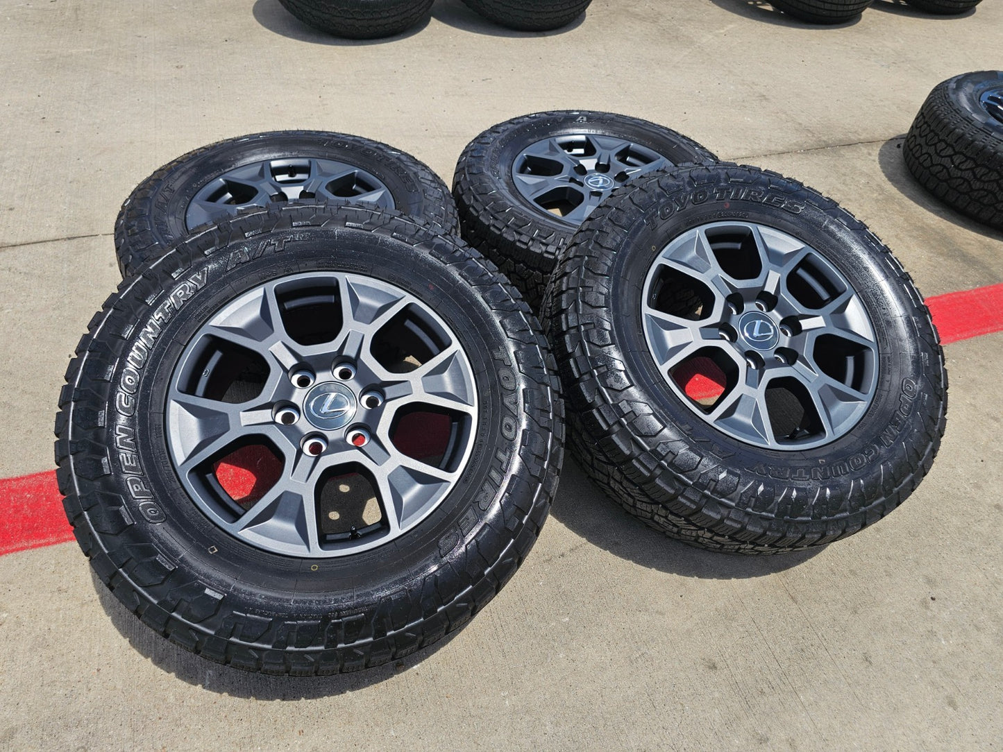 18" Toyota Tacoma TRD OEM 10544 wheels rims Land Cruiser Tundra SET TOYO A/T NEW