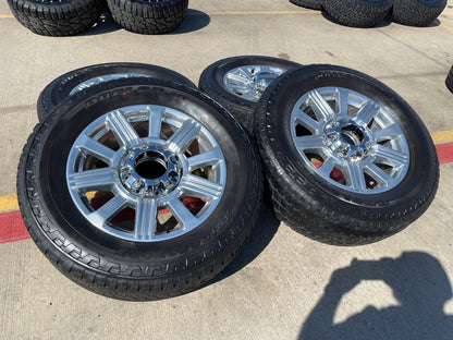 20" Ford F-250 F-350 Platinum OEM 10153 rims wheels POLISHED LARIAT SET
